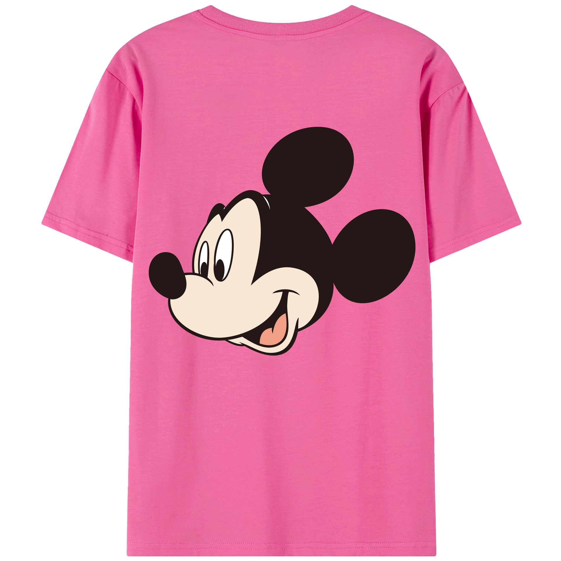（画像用） ミッキーマウス Mickey Mouse レディース半袖Tシャツ(バックプリント)